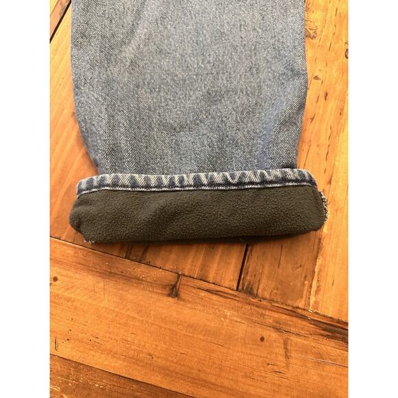 LL Bean Fleece Lined Men’s Relaxed Fit Jeans Size 36 X 29 Hike Fish Outdoors - Picture 13 of 15